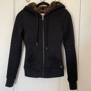 Aritzia TNA Pacific Fur Lined Hoodie